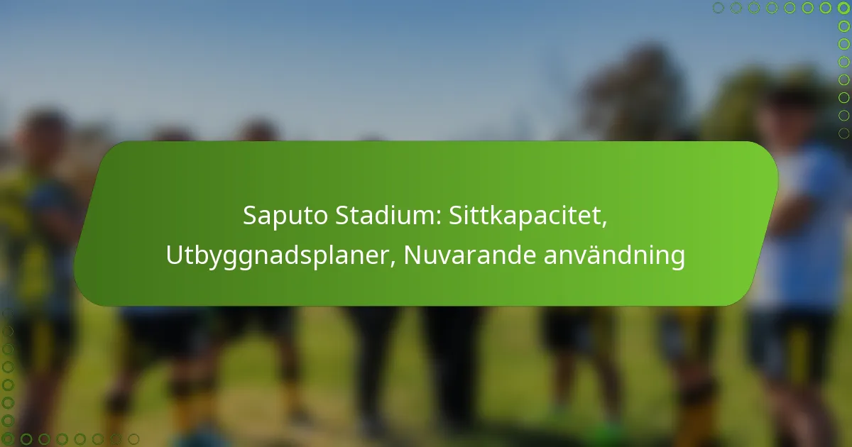 Saputo Stadium: Sittkapacitet, Utbyggnadsplaner, Nuvarande användning